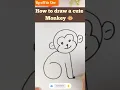 How to draw a monkey How to draw a monkey for kids How to draw a monkey easy