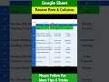 Resize Row Column in Google Sheets