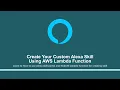 Bonus Lecture Part - 38 Create custom Alexa skill using AWS Lambda function