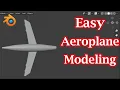Model Aeroplane or Aircraft Fighter Jet For Game Design Easy Tutorial Blender Eevee Cycles