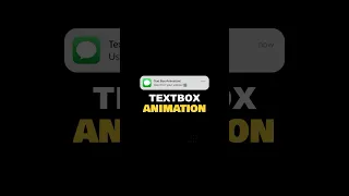 How to get this popular Message Text Box Animation
