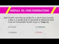 PSW NCCA exam review Q A Module 1