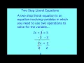 Algebra-Two Step Literal Equations