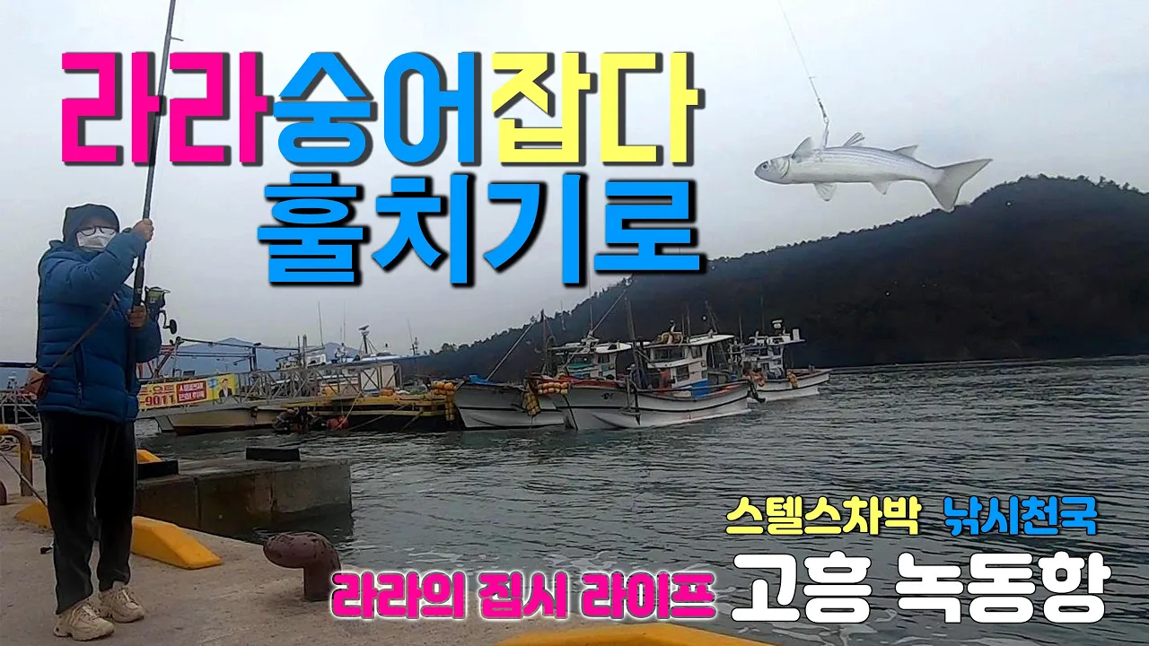 고흥 녹동항 차박장소, 겨울 숭어낚시명소, 라라가 훌치기로 잡은 숭어 요리 풀코스, 캠핑카타고 인연을 찾아서 으로.. サムネイル