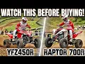 Buying ATV New or Used Yfz450 vs Raptor 700r vs 700