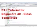 C Tutorial for Beginners 40 - Class Templates