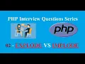 2 - Implode vs Explode in PHP Interview Question Series