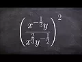 Simplifying an expression using the rules of exponents and fraction exponents