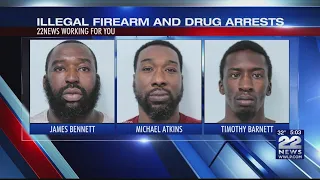 Narcotics investigation in Springfield leads to three arrests two illegal firearms seized