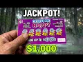 CRACKING THE 1000 JACKPOT 1 Louisiana Lottery Color Me Happy Scratch Off Win