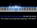 Stop the Wedding! - Ashe | Acoustic Piano Karaoke