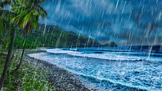 Rain Noise Ocean Waves for Deep Sleep
