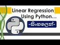 Implement Linear Regression Model Using Python Sinhala