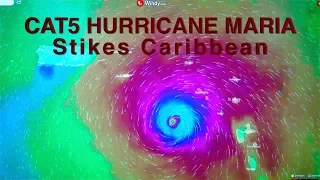 SSL 207 ~ Cat-5 HURRICANE MARIA makes landfall at DOMINICA, CARIBBEAN