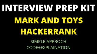 Mark and Toys Hackerrank solution