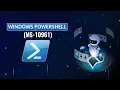 Windows PowerShell Overview MS-10961