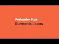 Preloader Plus elements icons