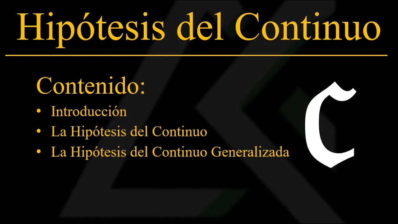 La Hipótesis del Continuo
