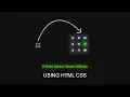 9 Dots Menu Hover Effects using Html CSS Icon