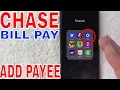 How To Add Payee To Chase Bill Pay