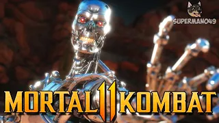 THE ENDOSKELETON RISES AGAIN! - Mortal Kombat 11: "Terminator" Gameplay