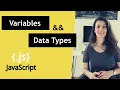 JavaScript Variables JavaScript Data Types explained JavaScript Tutorial