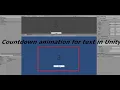 Countdown animation for text in Unity