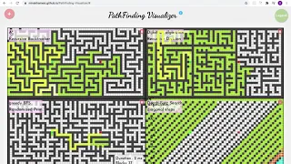 pathfinding and maze generation visualizer application
