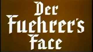Donald Duck Nazi Episode With Prologue Speech Der Fuehrer S Face 1943 