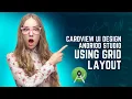 Card view UI design Android studio Grid layout How to implement card view in android studio