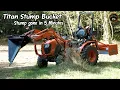 Stump removed in 5 minutes Titan Stump Bucket Kubota B2601