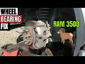 Dodge RAM 3500 wheel bearing replacement with hub and ABS Sensor