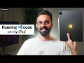 Running VS Code on my iPad