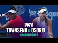 Taylor Townsend vs Camila Osorio 2026 Cincinnati Round 1 WTA Match Highlights