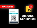 QR Code Generator Project JavaScript