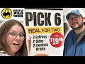 BUFFALO WILD WINGS 19 99 PICK 6 BUNDLE BURGER WINGS