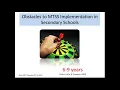 MTSS in Secondary Schools