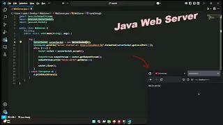 Java Server Socket Programming - Creating Simple Web Server that response Hello World Part-1