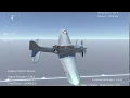 Silantro Unity3d Flight Simulator Douglas SBD3 Flight test Landing