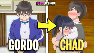 💔 RECHAZADO x GORDO... VIAJA al PASADO y se vuelve CHAD😎 HAIBARA KUN RESUMEN