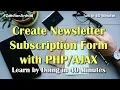 90 OFF Create Advanced Email Subscription Form in 40 Min