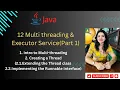 Lec 12 Part 1 Introduction to Multithreading in Java Requirements Thread Creation Mechanisms