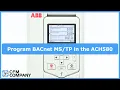 Program the ACH580 for BACnet