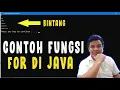 CONTOH PROGRAM JAVA BINTANG DENGAN PERULANGAN FOR