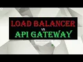 API Gateway vs Load Balancer Microservices Interviews