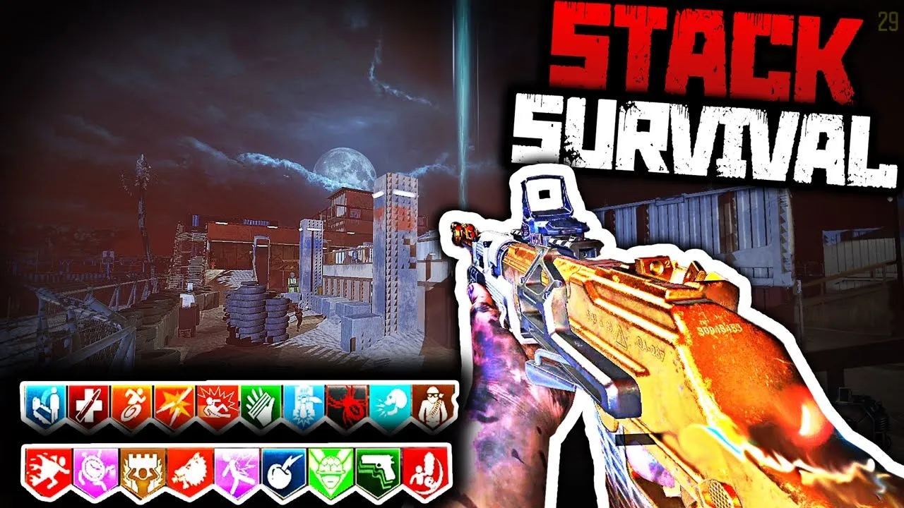 A SOBREVIVÊNCIA DA MELHOR FORMA! Custom Zombies BO3 MW: Stack Survival