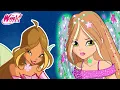 Winx Club - ALL Flora s amazing transformations Seasons 1 to 8