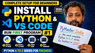 Install Python VS Code Run First Program
