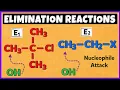 E1 and E2 Elimintaion Reactions Mechanism