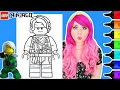 Coloring LEGO Ninjago Lloyd Coloring Page Ohuhu Art Markers